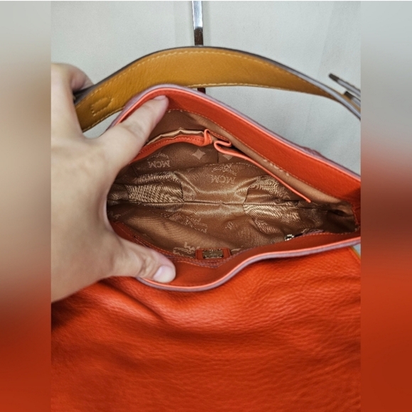 MCM Embossed Leather Crossbody Bag - Picture 5 of 12